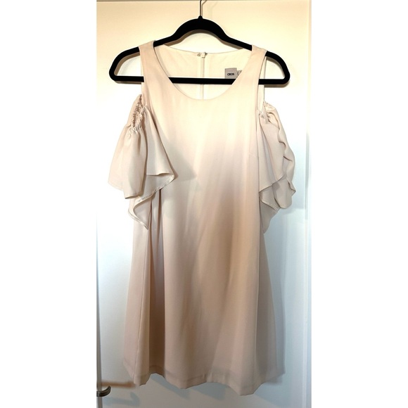ASOS Ruffle Cold Shoulder Shift Dress - Picture 3 of 7